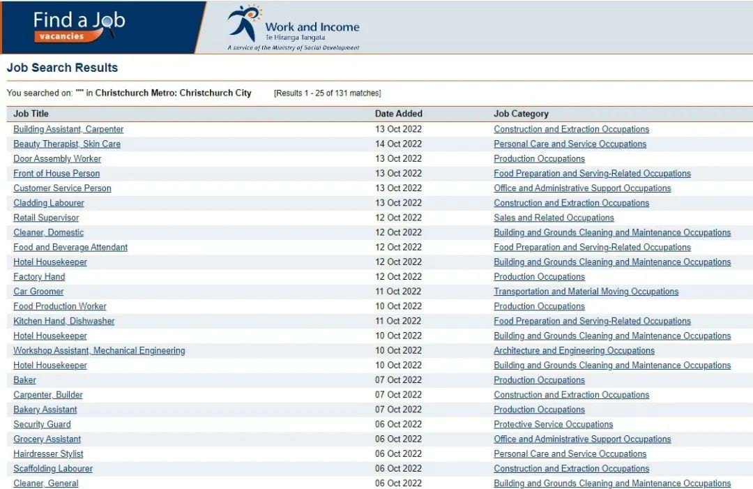 图片来源：Work & Income官网