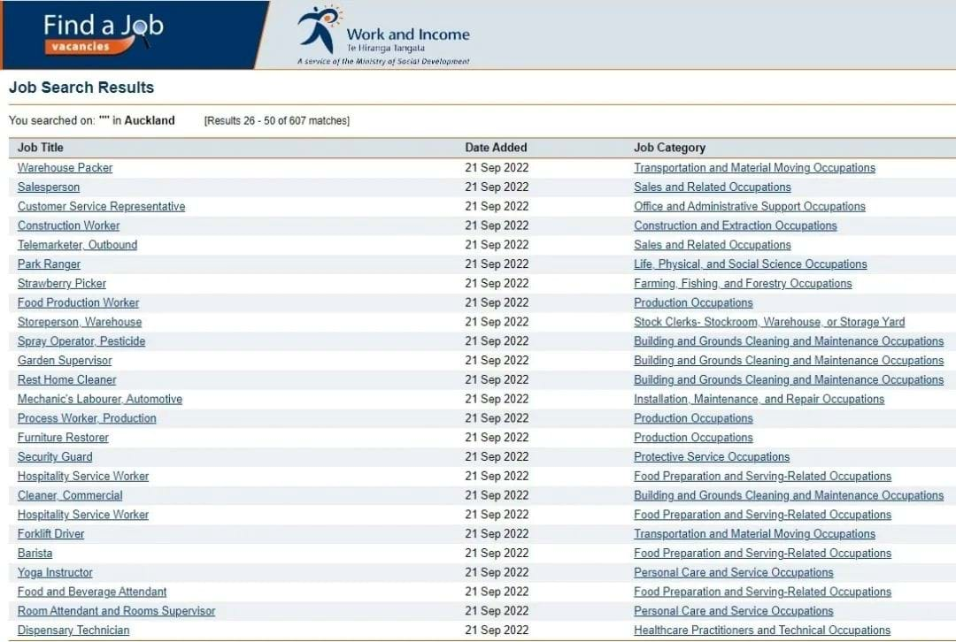 图片来源：Work & Income官网