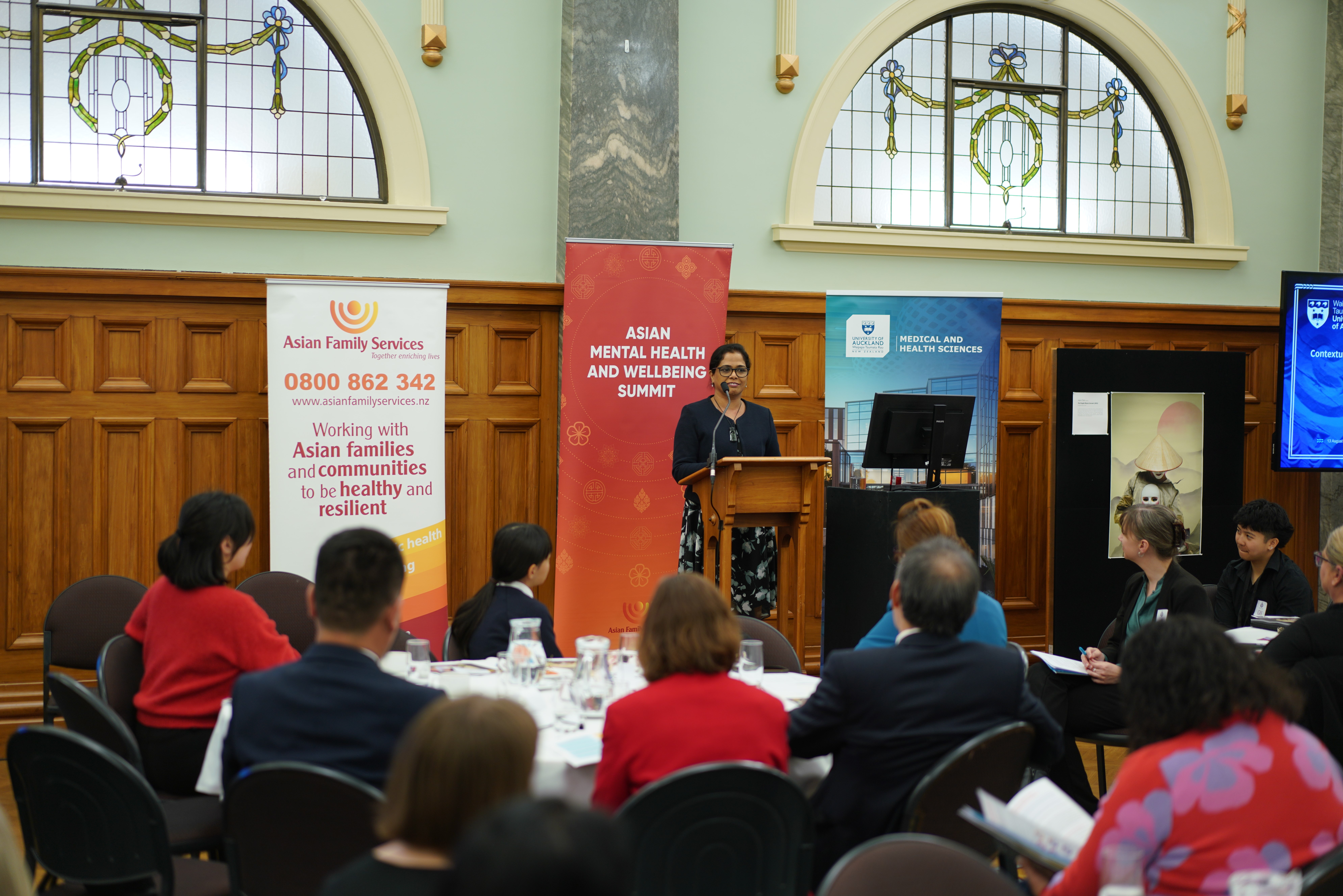 Associate Professor Roshini Peiris-John speaking at the Summit.